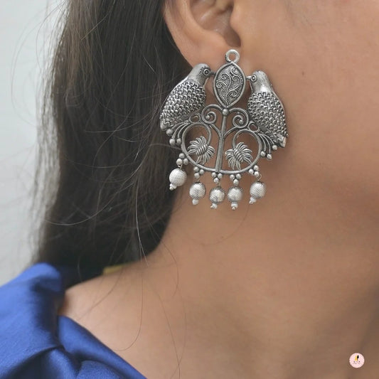 Unique Bird Motif Earrings