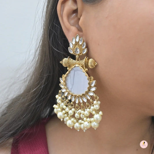 Tanya Light Weight Gold Plated Chaandbalis