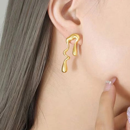 18K Gold Plated Anti Tarnish Snake Earrings