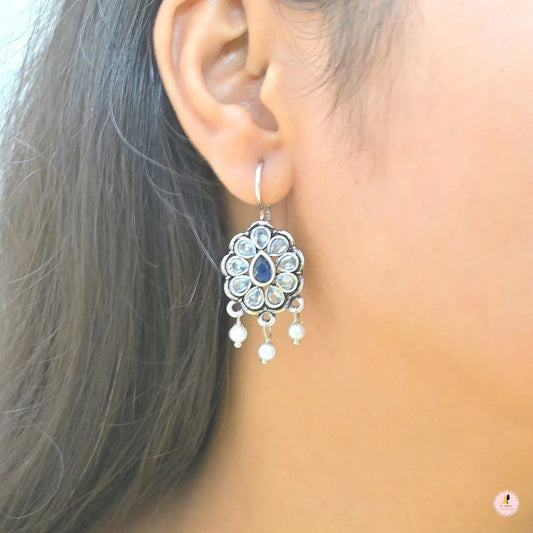 Pearl Drop AD Daily Wear Earrings