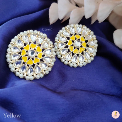 Affordable Colorful Meenawork Studs