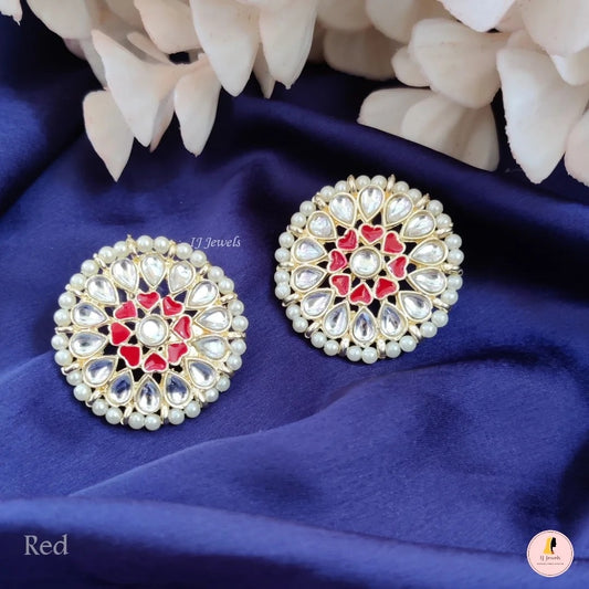 Affordable Colorful Meenawork Studs