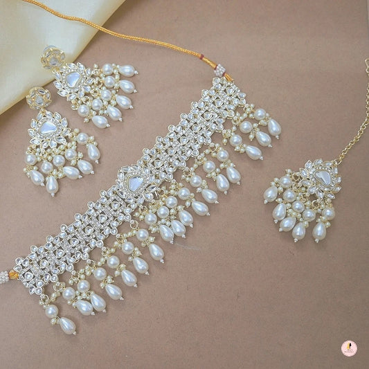 Reema Premium Light Gold Plated Choker