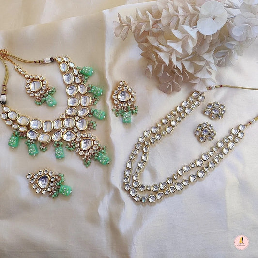 Sabya Bridal Combo - Sea Green