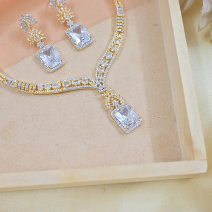 Anika AD Neckpiece - Golden White
