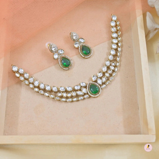 Sunaina Moissanite Jewellery Set