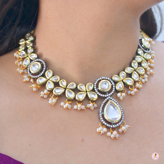 Pina Polki Kundan Jewellery Set