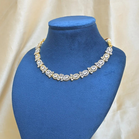 Hiral Dual Tone AD Jewellery Set