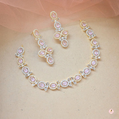 Hiral Dual Tone AD Jewellery Set