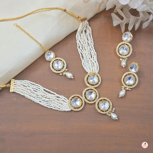 Raksha Polki Pearl Chokar