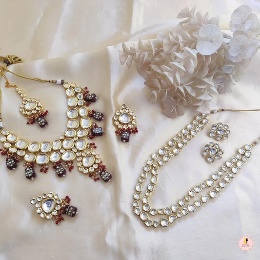 Sabya Bridal Combo - Maroon
