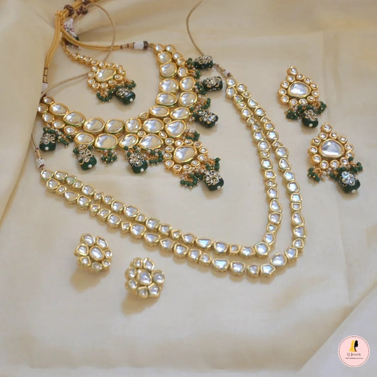 Sabya Bridal Combo - Dark Green