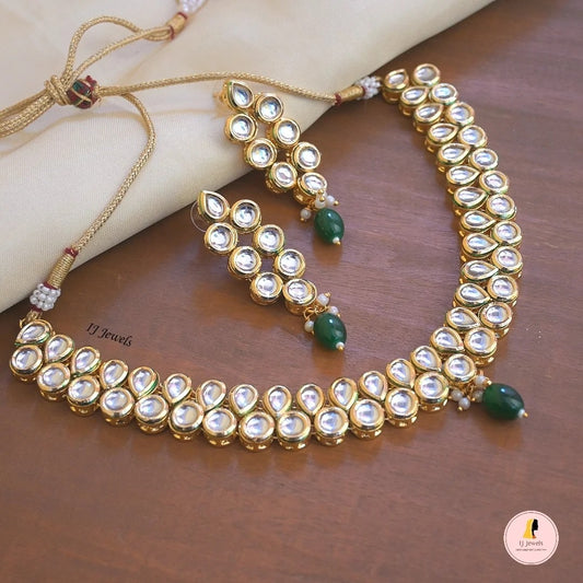 Kundan Neckpiece with Back Meenawork