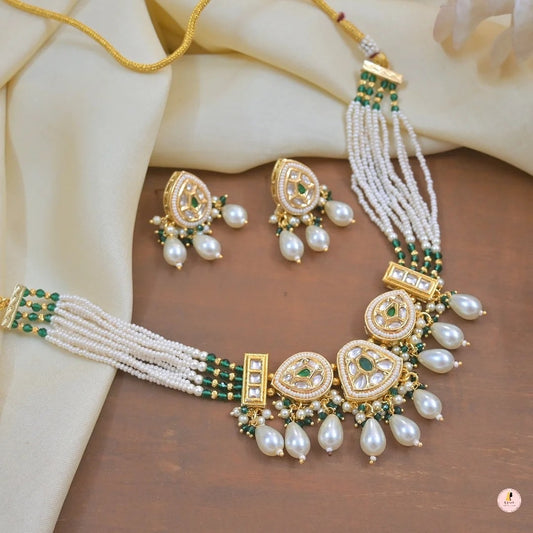 Chanchal Real Polki Kundan Jewellery Set