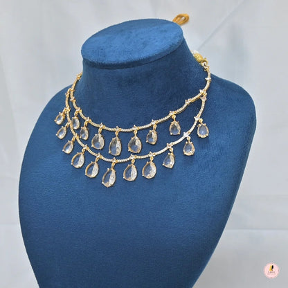 Maheep AD 2 Layer Jewellery Set