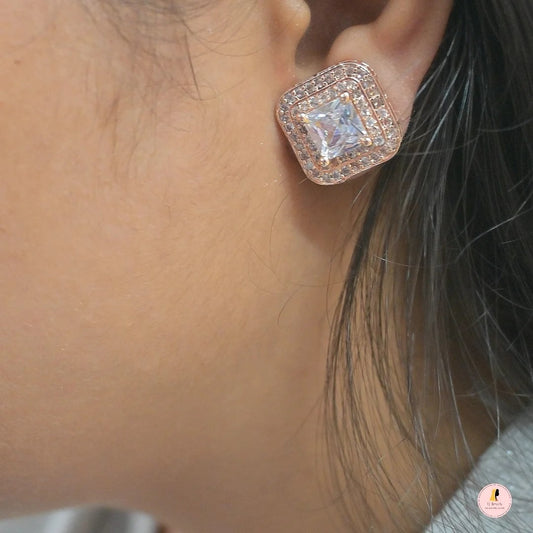 Square AD Studded Studs