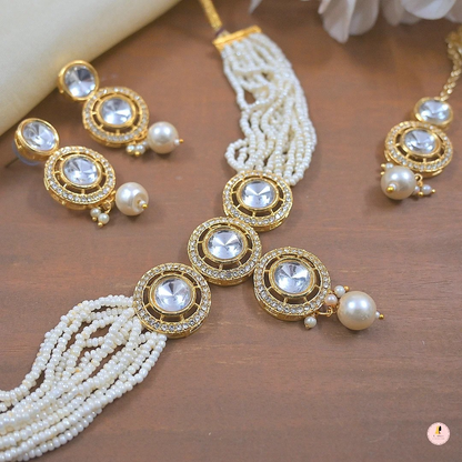 Sudha Polki Pearl Choker