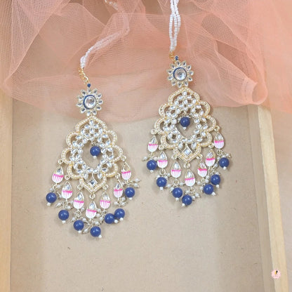 Sanjana Light Weight Meenawork Sahara Earrings