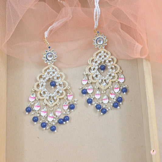 Sanjana Light Weight Meenawork Sahara Earrings