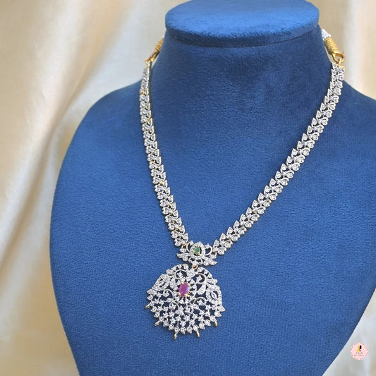 Devi AD Dual Tone  Pendant Set