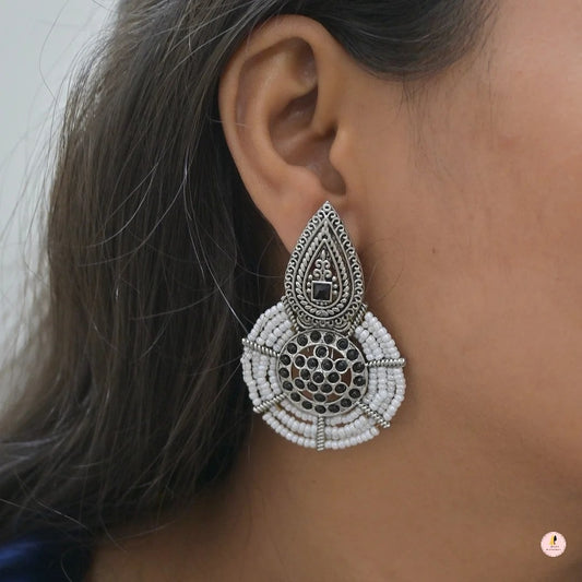 Gunjan Matt Finish Kemp Earrings