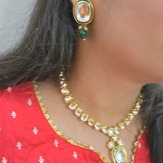 Ziva Kundan Pendant Set