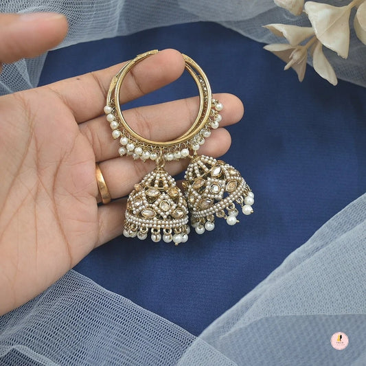 Dua Golden Jhumkas