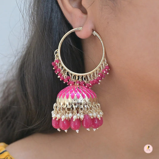 Ridhima Meenawork Lightweight Jhumkas