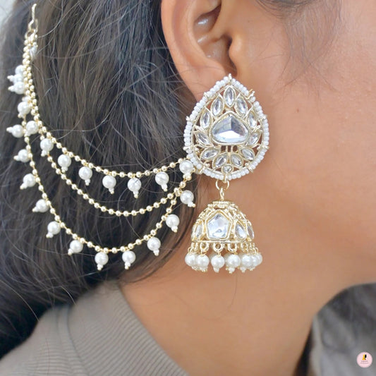 Ruhi Jhumkas with Earchain
