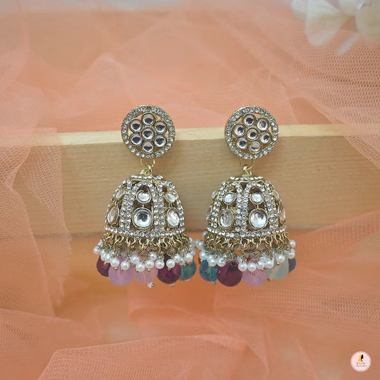 Aayushi Premium Colorful Jhumkas