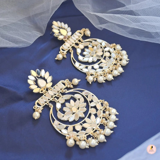 Bipasha Mirror Chaandbali Earrings
