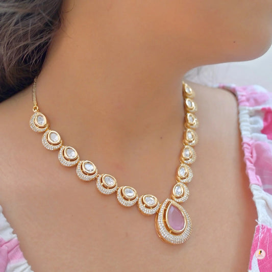 Sneha Real Polki Kundan Jewellery Set