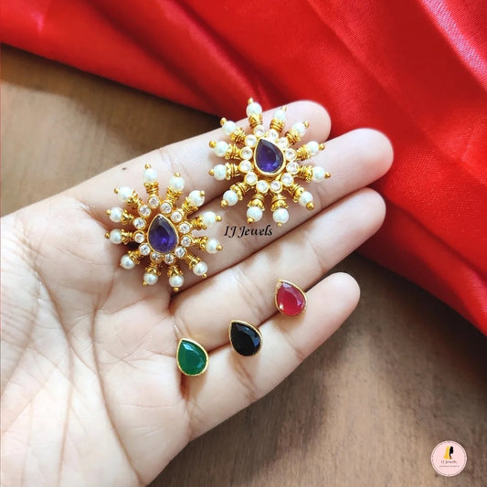 Changeable Studs - Pearl Drop