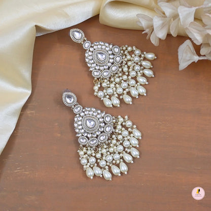 Hazel Dangling Chandbali Earrings