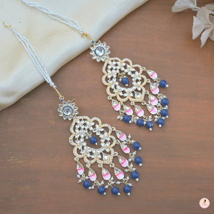 Sanjana Light Weight Meenawork Sahara Earrings