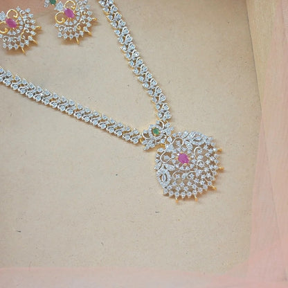 Devi AD Dual Tone  Pendant Set