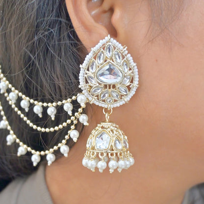 Ruhi Jhumkas with Earchain