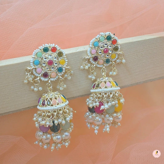 Aisha Multicolor Jhumkas