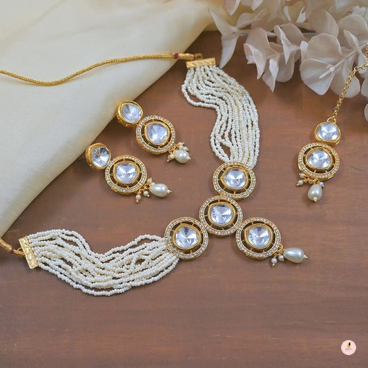 Sudha Polki Pearl Choker
