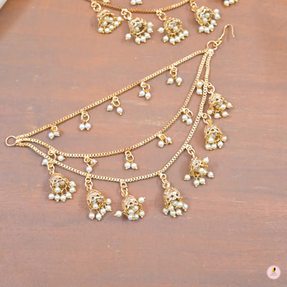 Padmini Bahubali AD Golden Jhumkas