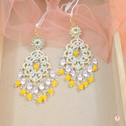 Sanjana Light Weight Meenawork Sahara Earrings