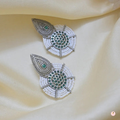 Gunjan Matt Finish Kemp Earrings