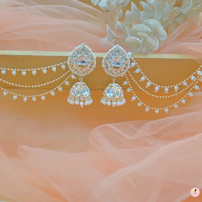 Ruhi Jhumkas with Earchain