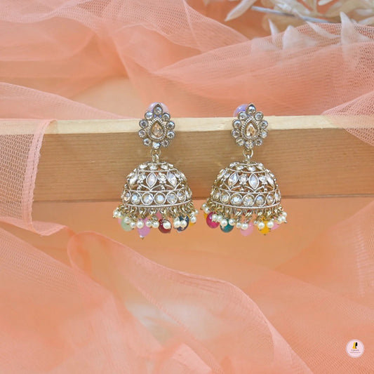 Ahaana Elegant Multicolor Jhumkas