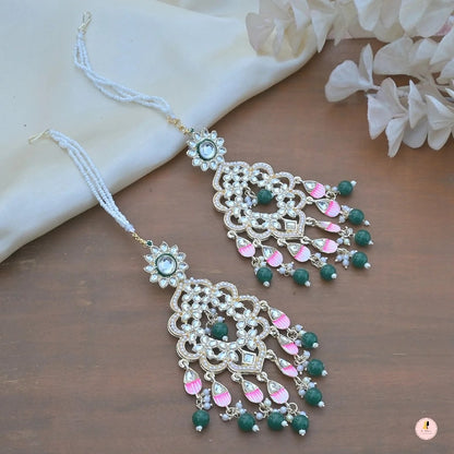 Sanjana Light Weight Meenawork Sahara Earrings