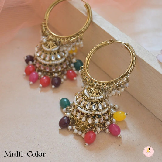 Neena Antique Tone Jhumkas