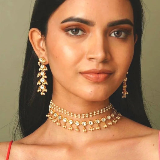 Fiona Pearl Layered Jewellery Set