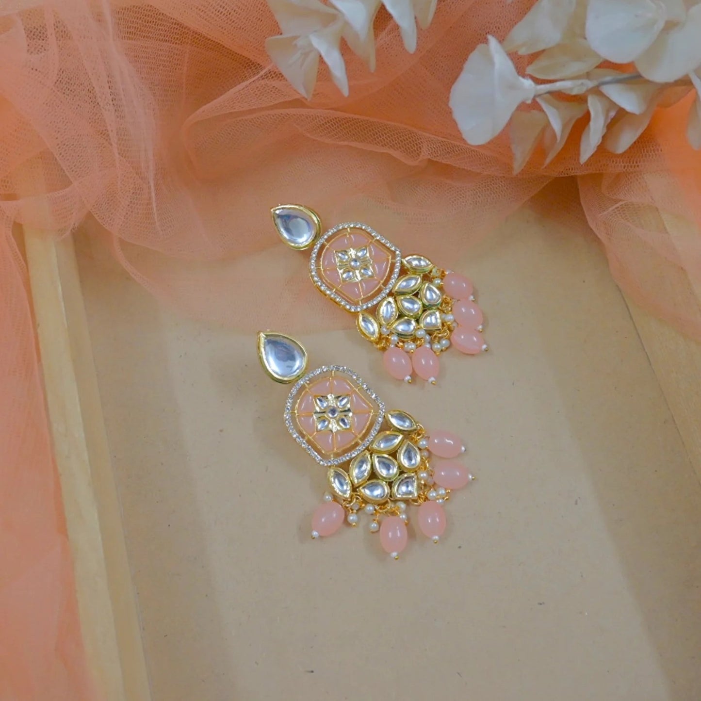 Reha Unique Kundan Earrings