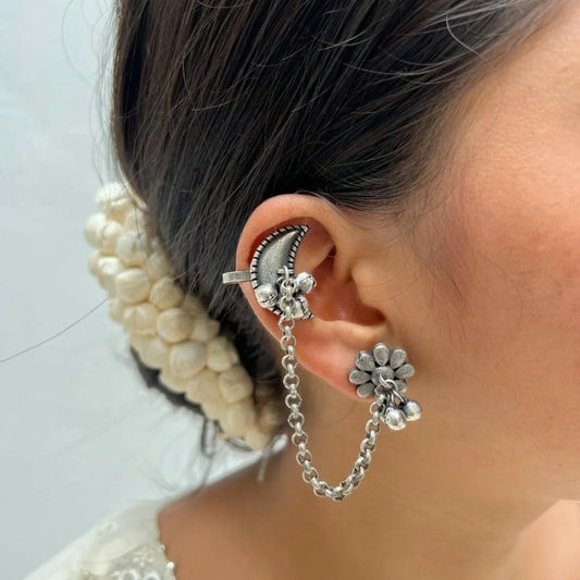 Quirky Oxidised Earcuffs
