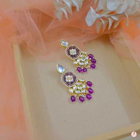 Reha Unique Kundan Earrings